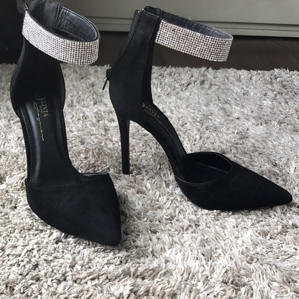 Black Agaci Heels Sparkly
